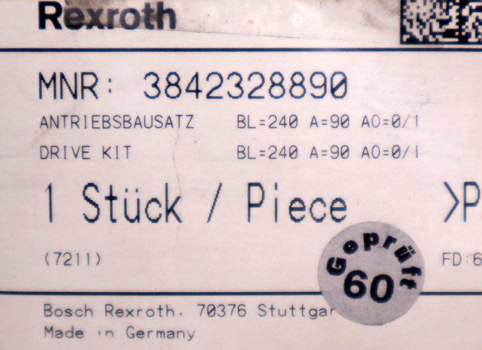 Bild des Artikels REXROTH-Antribsbausatz-MNR:-33842328890-BL=240-A=90-A0=-0/1-unbenutzt