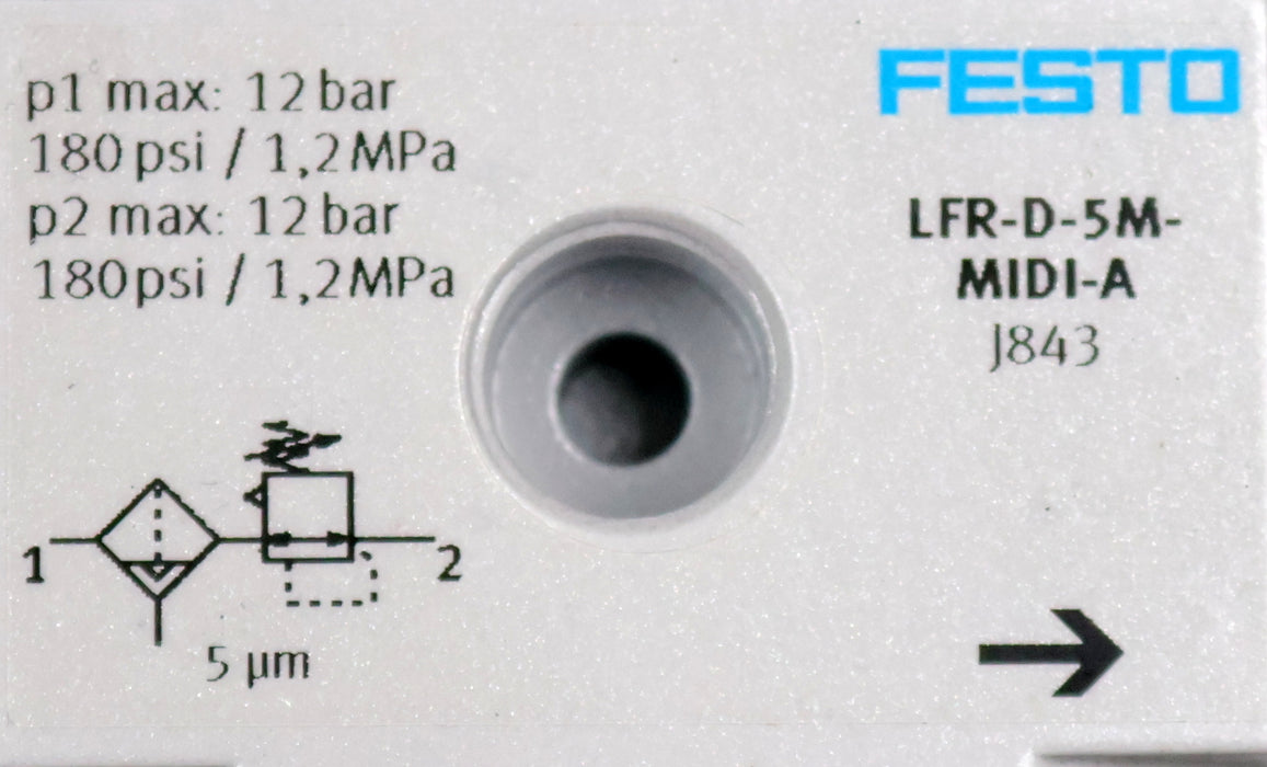 Bild des Artikels FESTO-Filter-Regelventil-LFR-D-5M-MIDI-A-Mat.Nr.-546562-12bar-1,2MPa