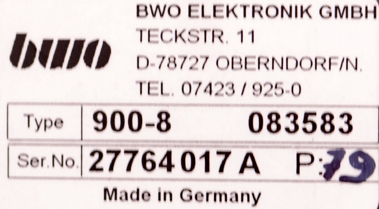 Bild des Artikels BWO-Chassis-Type-900-8-083583-8-Steckplätze-gebraucht