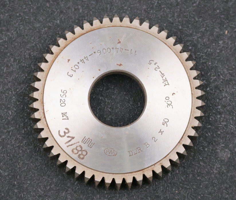 Bild des Artikels PWS-Scheibenschneidrad-gear-shaper-m=-2mm-EGW-30°-Z=-50-Ø-103x20,5xØ-1-1/4"