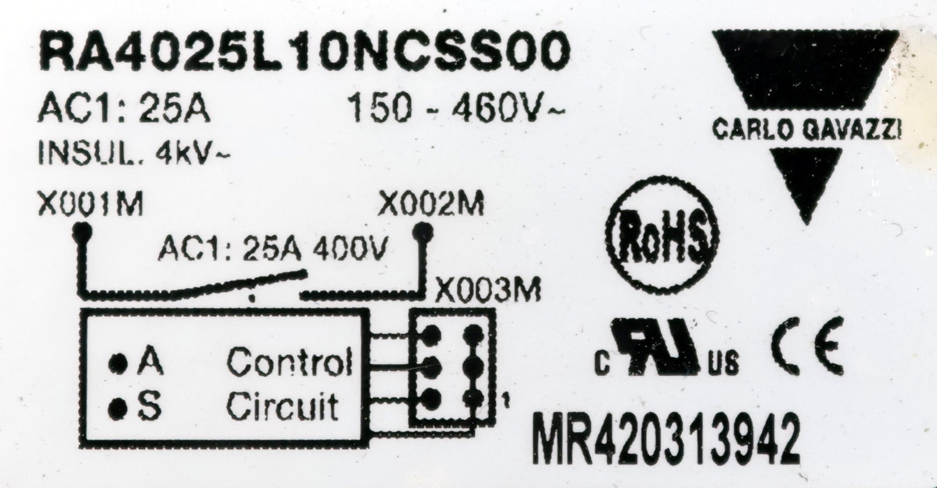 Bild des Artikels CARLO-GAVAZZI-Halbleiter-Relais-RA4025L10NCSS00-gebraucht