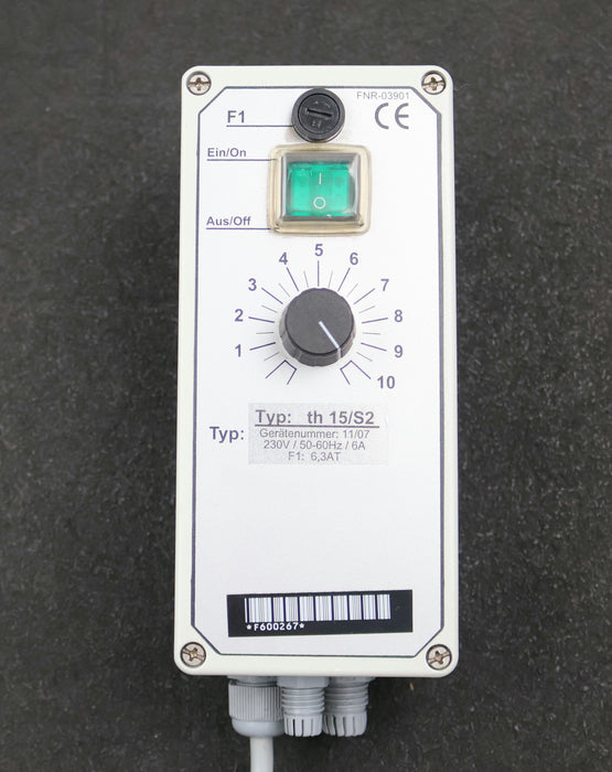 Bild des Artikels BÜHNER-SCHAIBLER-Steuergerät-th-15/S2-mit-Anschlusskabeln-230V-50/60Hz