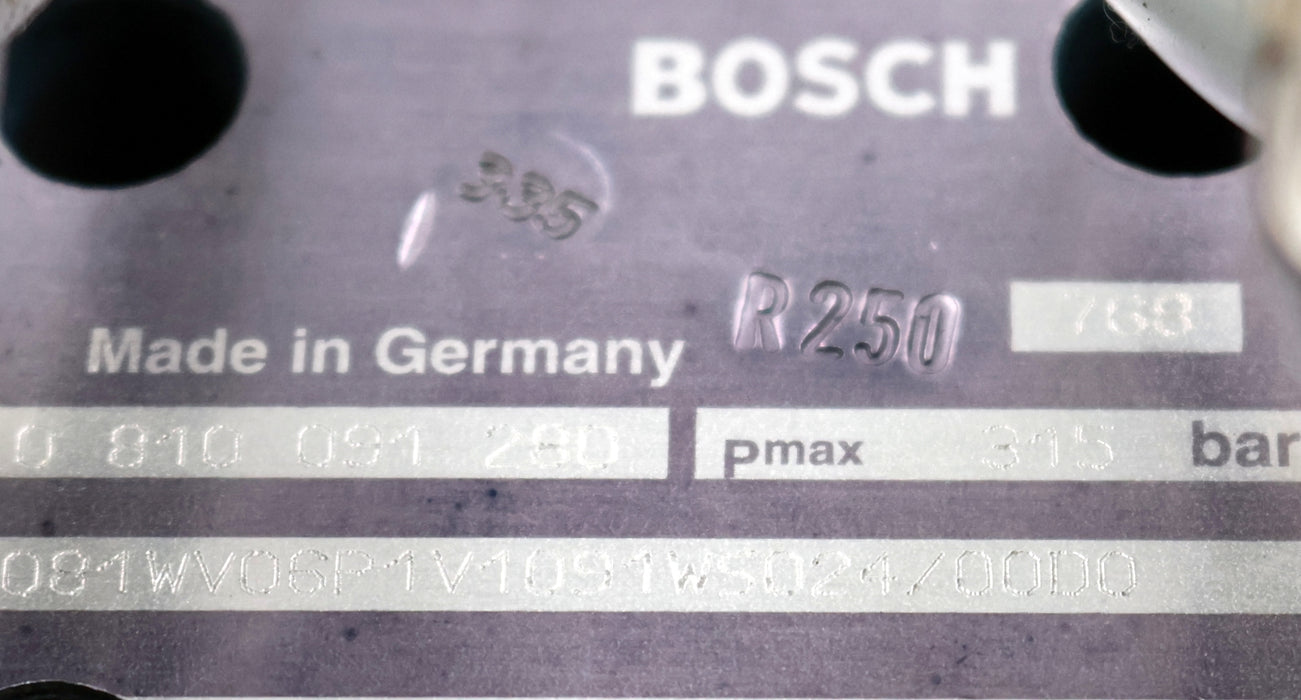 Bild des Artikels BOSCH-REXROTH-/-ARBURG-Hydraulik-Ventil-0-810-091-280---315bar-gebraucht