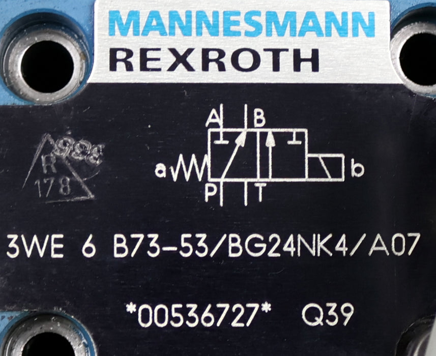 Bild des Artikels MANNESMANN-REXROTH-/-ARBURG-Hydraulik-Ventil-00536727-3WE-6-B73-53/BG24NK4/A07