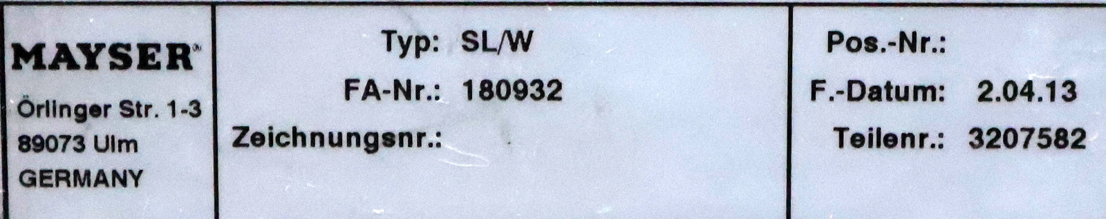 Bild des Artikels MAYER-Schaltleiste-SL/W-FA-Nr.-180932-22,1-kOhm-Leistenlänge-650mm-unbenutzt