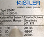 Bild des Artikels KISTLER-Drucksensor-Typ-9241C-mit-Kalibrierschein-0-100kN-SN-4190549-gebraucht