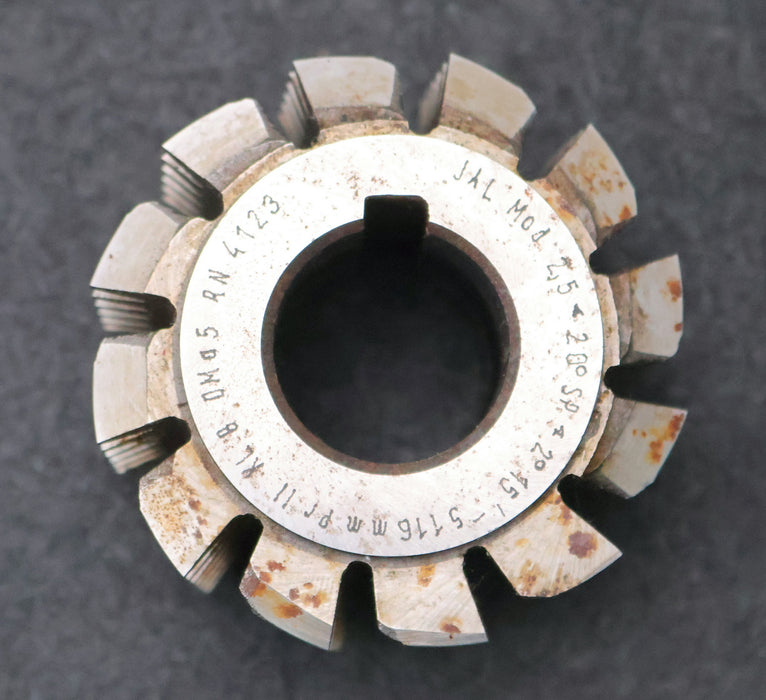 Bild des Artikels JAL-Zahnrad-Wälzfräser-gear-hob-m=-2,5mm-20°-EGW-BP-II-nach-DIN3972-Ø70x57xØ27mm