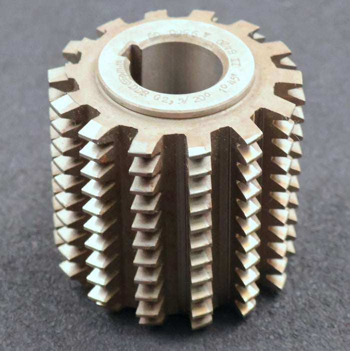 Bild des Artikels PWS-Zahnrad-Wälzfräser-gear-hob-m=-2,5mm-20°-EGW-BP-II-nach-DIN3972-Ø89x88xØ32mm