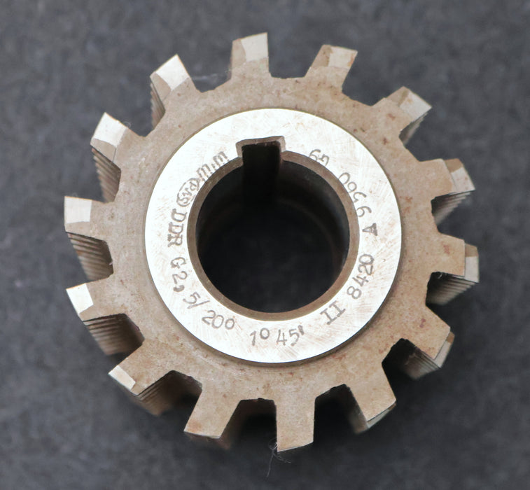 Bild des Artikels PWS-Zahnrad-Wälzfräser-gear-hob-m=-2,5mm-20°-EGW-BP-II-nach-DIN3972-Ø89x88xØ32mm