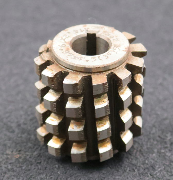 Bild des Artikels PWS-Keilwellen-Wälzfräser-spline-hob-5-Keile-14,93x19,7x4,5mm-Ø48x50xØ16mm-LKN