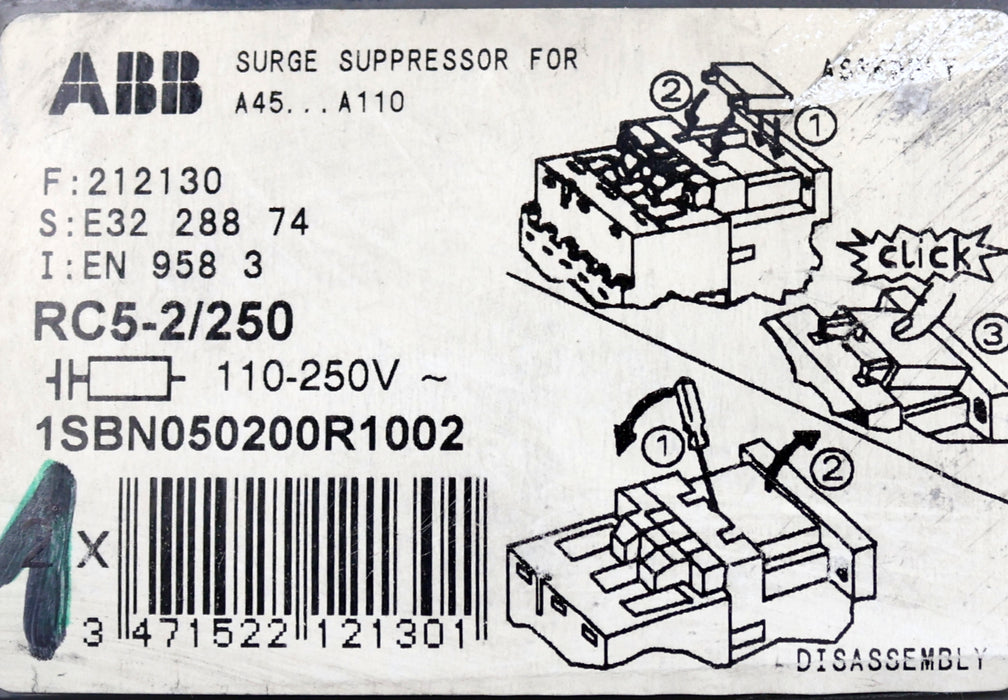 Bild des Artikels ABB-1-Stück-Überspannungsschutz-RC5-2/250-1SBN050200R-110-250VAC-unbenutzt