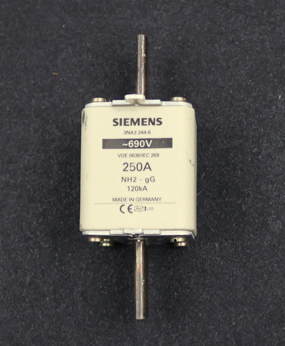 Bild des Artikels SIEMENS-NH2-Sicherungseinsatz-250A-690VAC-3NA3244-6-unbenutzt