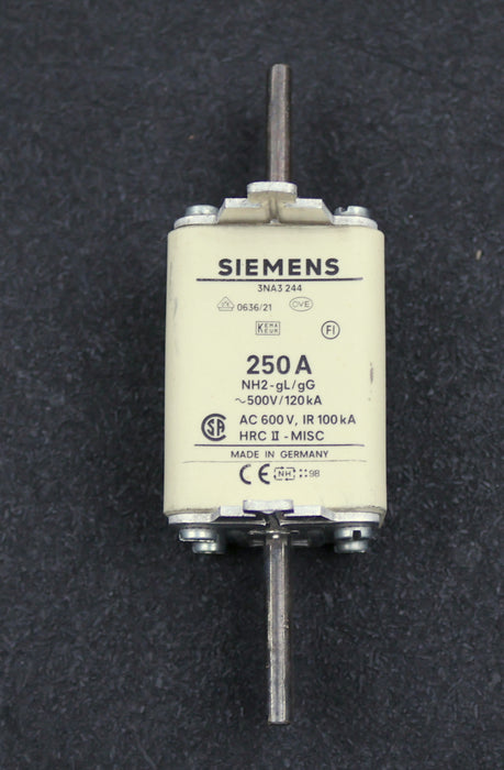 Bild des Artikels SIEMENS-NH2-Sicherungseinsatz-250A-500VAC-3NA3244-6-unbenutzt