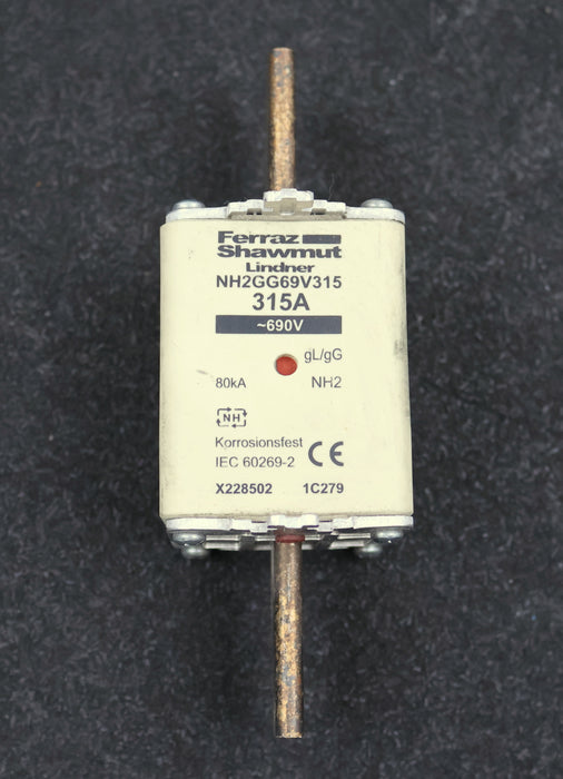 Bild des Artikels FERRAZ-SHAWMUT-NH2-Sicherungseinsatz-315A-690VAC-NH2GG69V315-unbenutzt