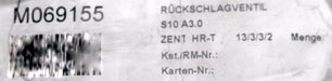 Bild des Artikels BOSCH-REXROTH-Rückschlagventil-R900420534-S-10-A3.0-RE15-NG10-Anschluss-G-1/2"