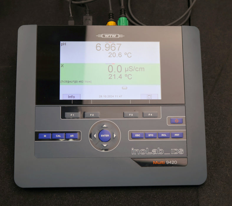 Bild des Artikels WTW-Labormessgerät-pH-Meter-inoLab_IDS-Multi-9420-mit-4-fach-Elektrodenhalter