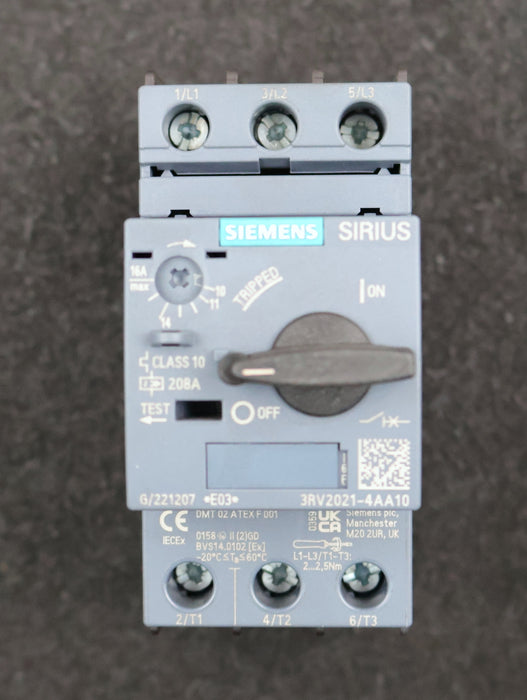 Bild des Artikels SIEMENS-SIRIUS-Leistungsschalter-3RV2021-4AA10-unbenutzt-in-OVP