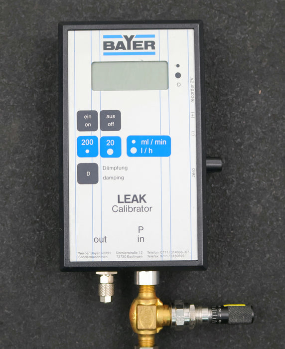 Bild des Artikels WERNER-BAYER-Leck-Prüfgerät-Tools-calibration-device-LC-1231-Leak-Calibrator