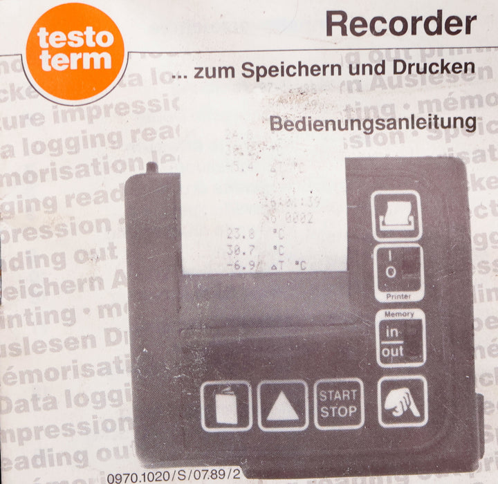 Bild des Artikels TESTO-Recorder-Art.Nr.-0554.0070-mit-Netzstecker-gebraucht