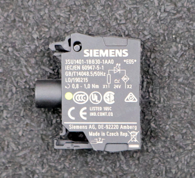 Bild des Artikels SIEMENS-5x-LED-Modul-mit-integrierter-LED-3SU1401-1BB30-1AA0-Leuchtfarbe-Gelb