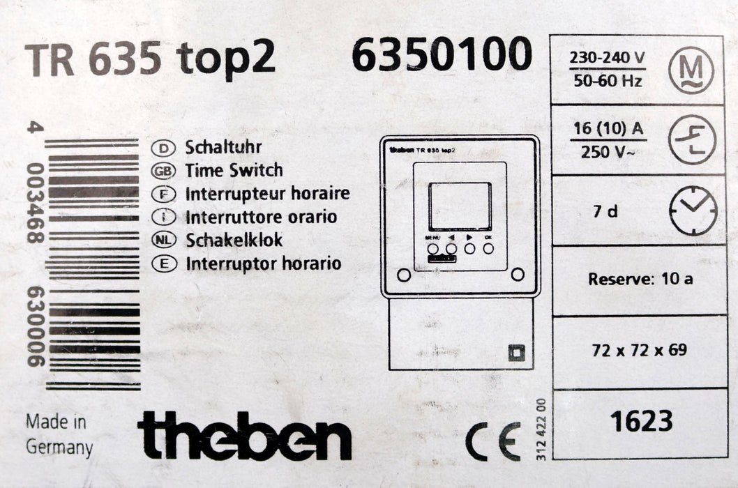 Bild des Artikels THEBEN-digitale-Zeitschaltuhr-TR-635-top2-TR-635-top2-230-240V-50-60Hz-16A