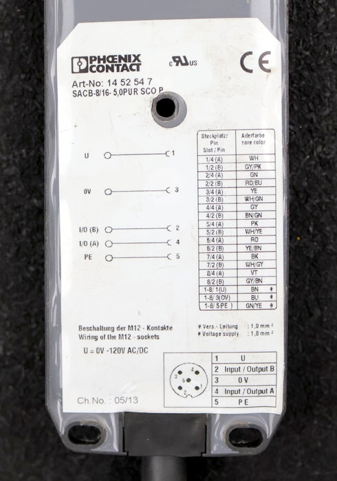 Bild des Artikels PHOENIX-CONTACT-Sensor/Aktorbox-passiv-SACB-8/16--5,0PUR-SCO-P-Art.Nr.-1452547