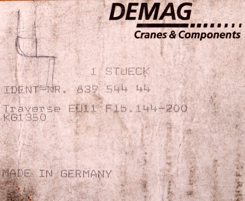 Bild des Artikels DEMAG-Traverse-EU11-Flb.-144-200-Id.-Nr.:-83954444-gebraucht