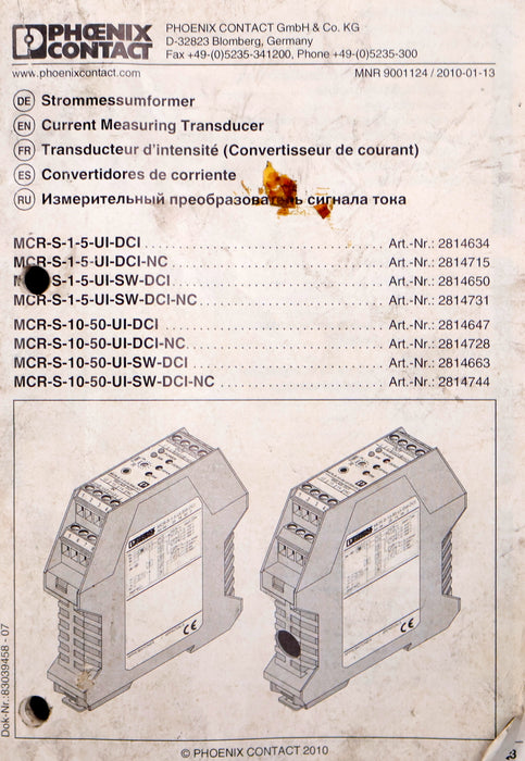 Bild des Artikels PHOENIX-CONTACT-aktiver-Messumformer-für-AC-,-DC--und-verzerrte-Ströme