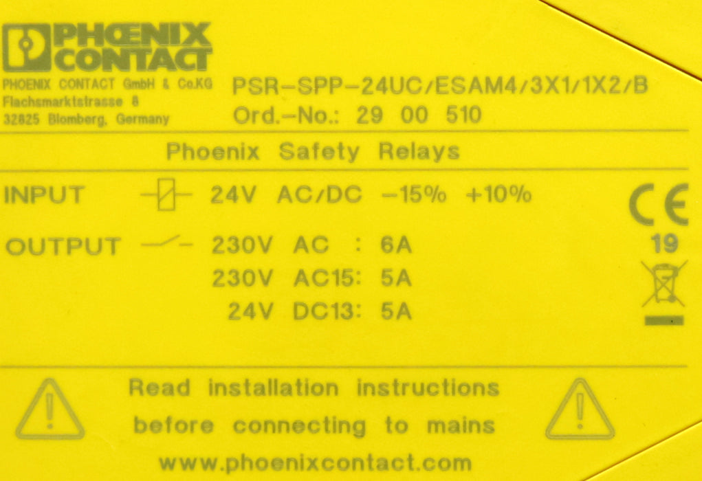 Bild des Artikels PHOENIX-CONTACT-Sicherheitsrelais-PSR-SPP-24UC/ESAM4/3X1/1X2/B-Art.-Nr.-2900510