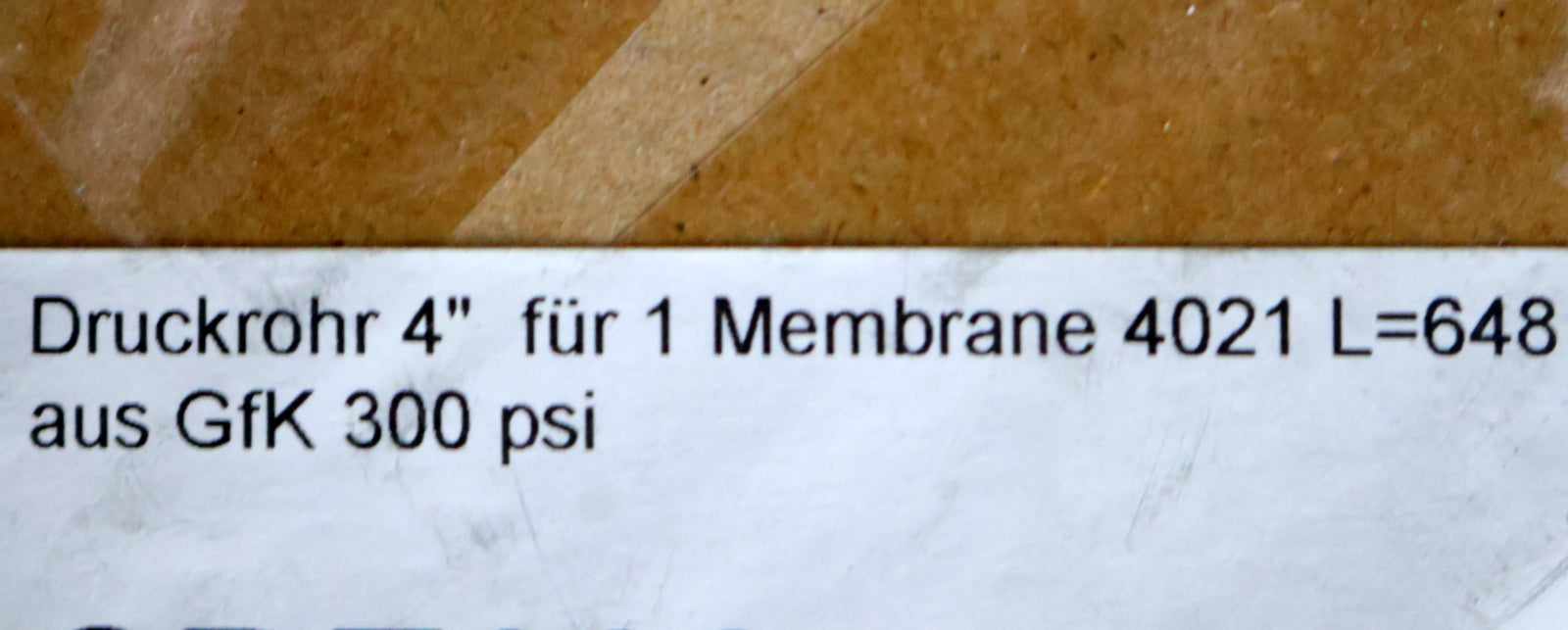 Bild des Artikels Druckrohr-für-1-Membrane-4021-aus-GfK-Länge-648mm-300psi-CDE608