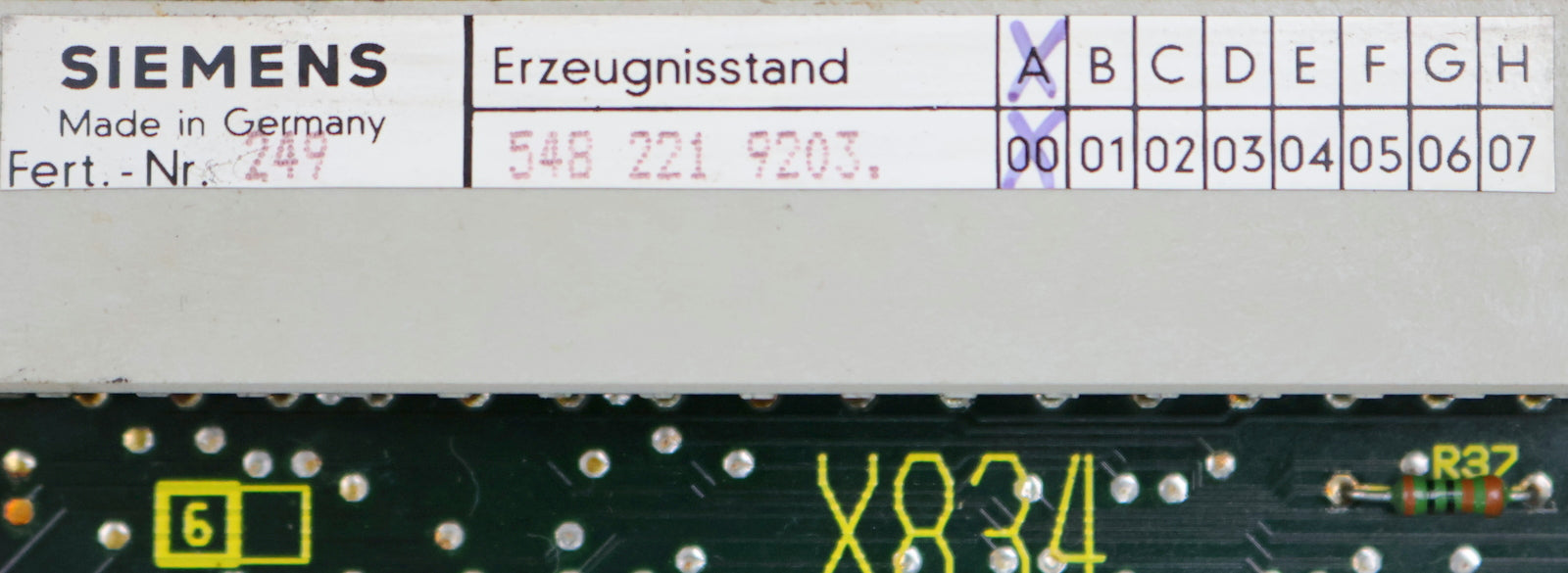 Bild des Artikels SIEMENS-Modul-6FX1122-1AB02-Platine-548-221-9203.00-E.Stand-A-gebraucht