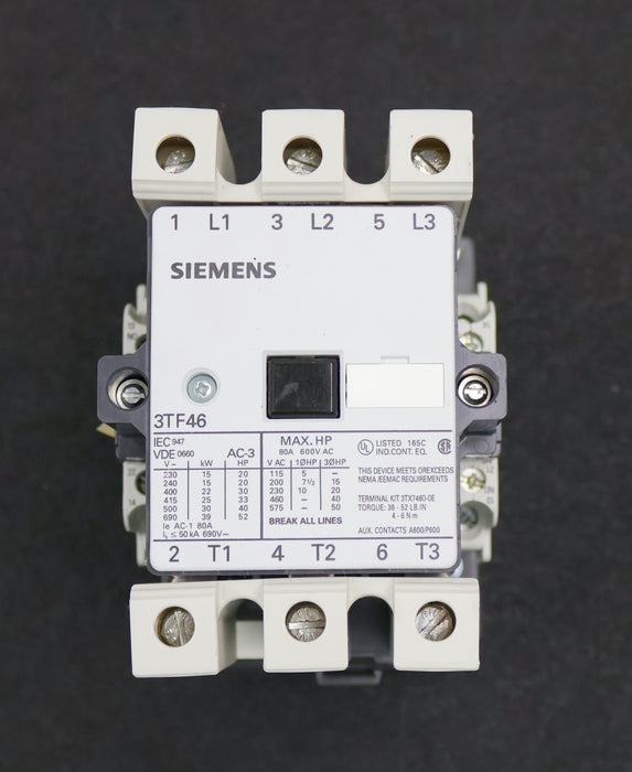 Bild des Artikels SIEMENS-Schütz-3TF4622-0BB4-80A-690VAC-Spulenspannung-24VDC-gebraucht