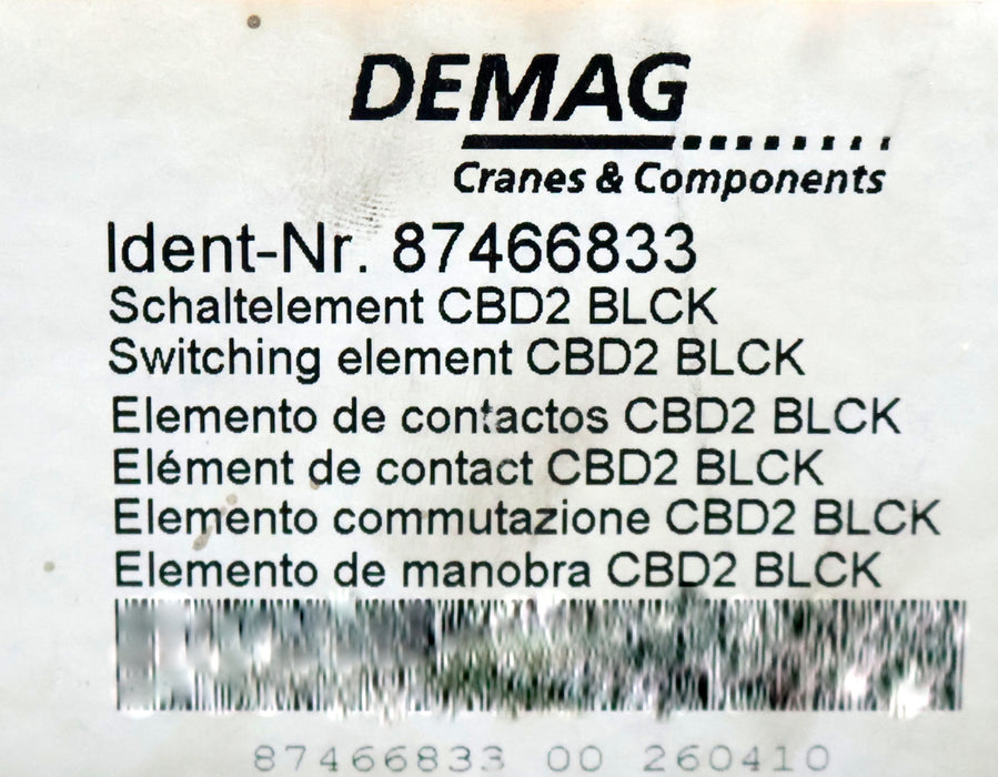 Bild des Artikels DEMAG-Schaltelement-CBD2-BLACK-ID-87466833-unbenutzt-in-OVP