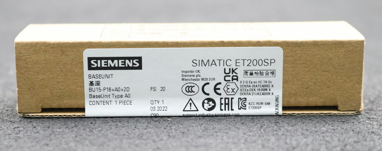 Bild des Artikels SIEMENS-3x-SIMATIC-ET-200SP-Base-Unit-A0-BU15-P16+A0+2D-6ES7193-6PB00-0DA0