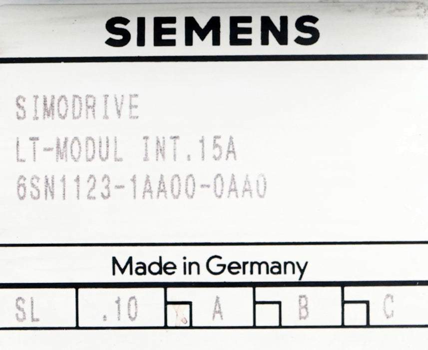 Bild des Artikels SIEMENS-SIMODRIVE-LT-Modul-Int.-15A-6SN1123-1AA00-0AA0-gebraucht