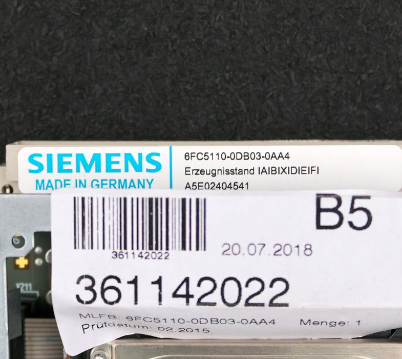 Bild des Artikels SIEMENS-CPU-100MHz-6FC51100-0DB03-0AA4-Version-C-Entwicklungsstand-A-F