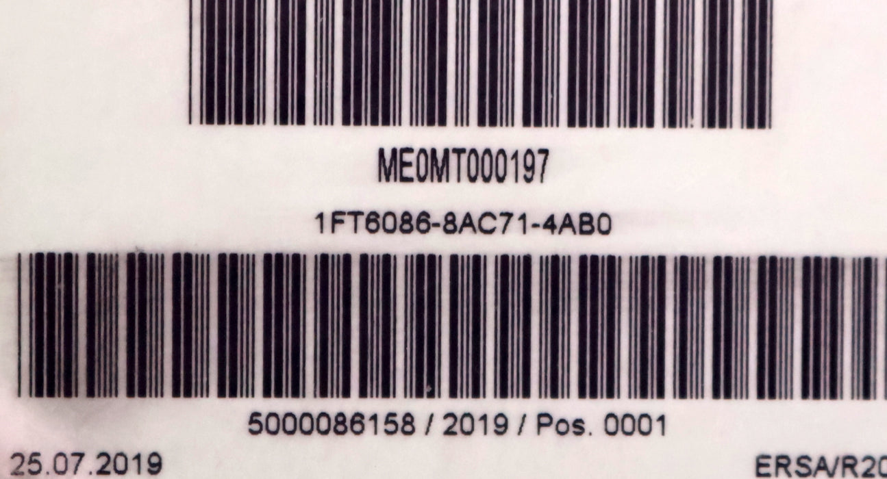 Bild des Artikels SIEMENS-Servomotor-1FT6086-8AC71-4AB0-23Nm-nmax=-2000U/min-nN=-1000U/min