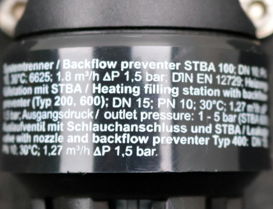 Bild des Artikels SYR-Systemtrenner--Typ-STBA-100-Nennweite-DN10-PN10-1,5bar-1,8m³/h-gebraucht