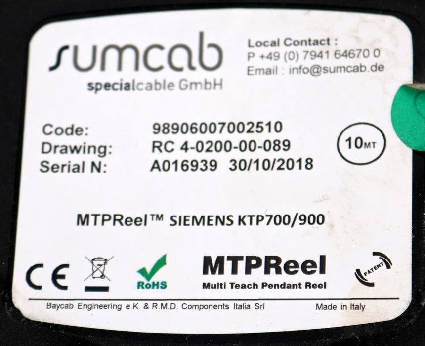 Bild des Artikels SUMCAB-Kabelrückzugssystem-MTPReel-SIEMENS-KTP700/900-RC-4-0200-00-089