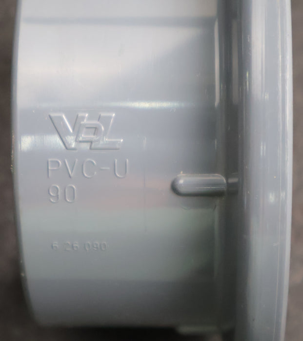 VDL 2x Bundbuchse mit Klebemuffe PVC-U 6 26 090 Ø 90mm unbenutzt