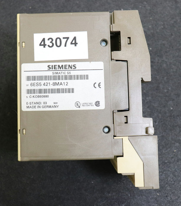 SIEMENS SIMATIC S5 Digital Input-Baugruppe mit 2x 6ES5421-8MA12 1x BUS-MODUL