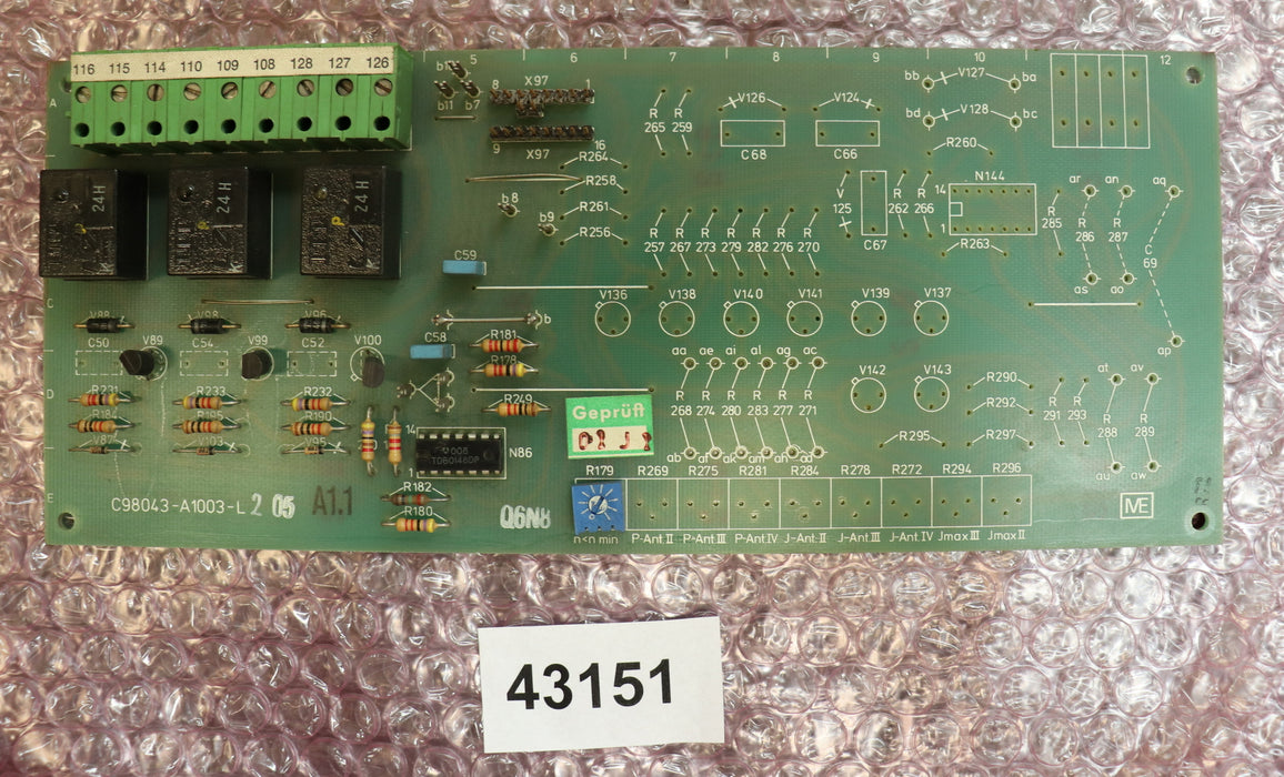 SIEMENS SIMOREG L1 03 Karte C98043-A1003-L2 05 gebraucht - geprüft - ok