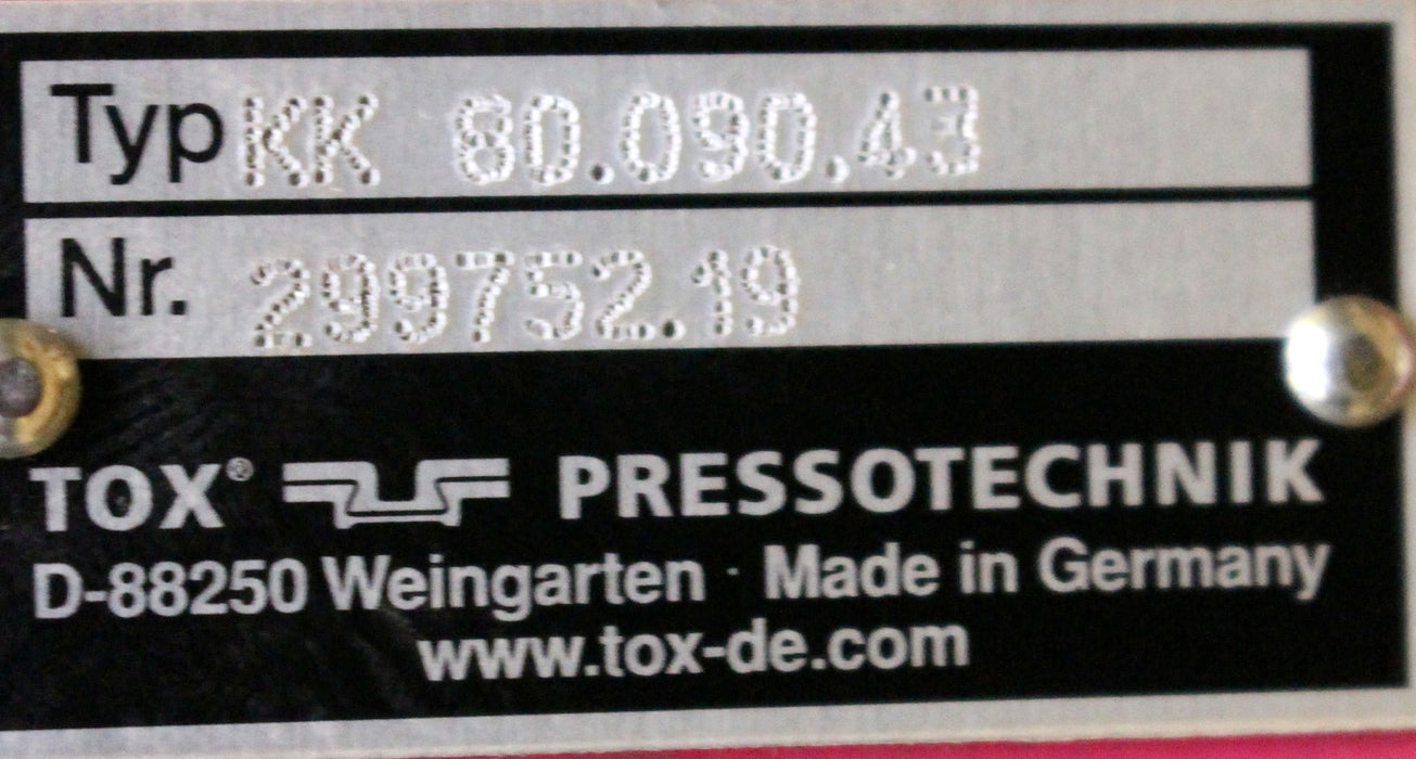 TOX PRESSOTECHNIK Kraftpaket PowerKurver KK 80.090.43 - 80kN 90° Nr. 299752.19