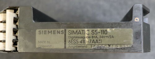 SIEMENS SIMATIC S5-110A Digitalausgabe 8xA, 24VDC / 2A 6ES5410-7AA11 E-Stand E