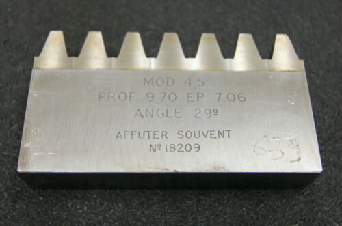 ROLLET PARIS Hobelkamm rack cutter m= 4,5 Angle 29°