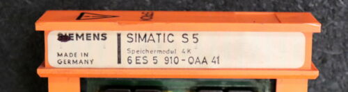 SIEMENS SIMATIC S5 Speichermodul 4K 6ES5910-0AA41 gebraucht voll funktionsfähig