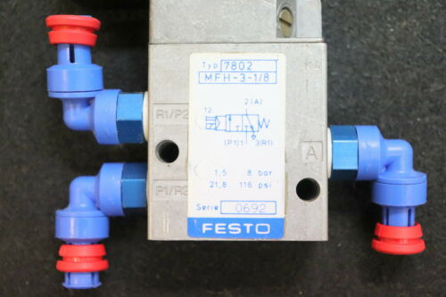 FESTO DIDACTIC Ventil MSFW-220 (4540) + MFH-3-1/8 (7802) - gebraucht