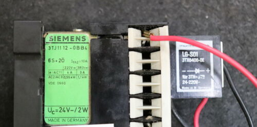 SIEMENS Hilfsschütz 3TJ1002-0BB4 6S + 2Ö Uc=24VDC 2W mit Entstördiode LG-S01