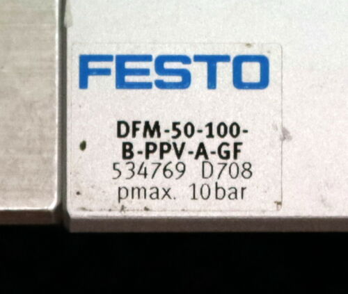 FESTO Führungszylinder Guide cylinder DFM-50-100-B-PPV-A-GF Art.Nr. 534769