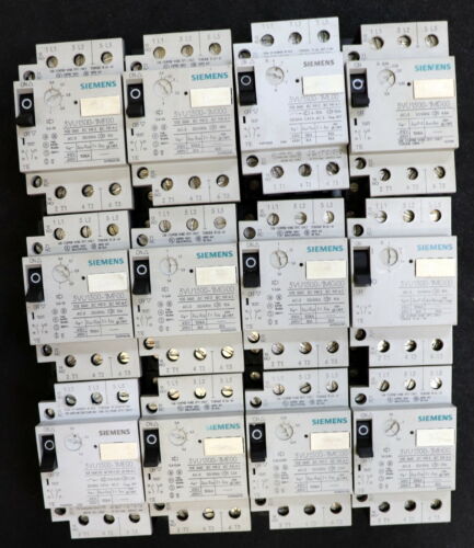 SIEMENS 12 Motorschutzschalter 1x 3VU1300-1MD00 2x 3VU1300-1MF00 1x 3VU1300-1M..